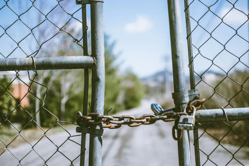 Chain link fence installation on the Northshore